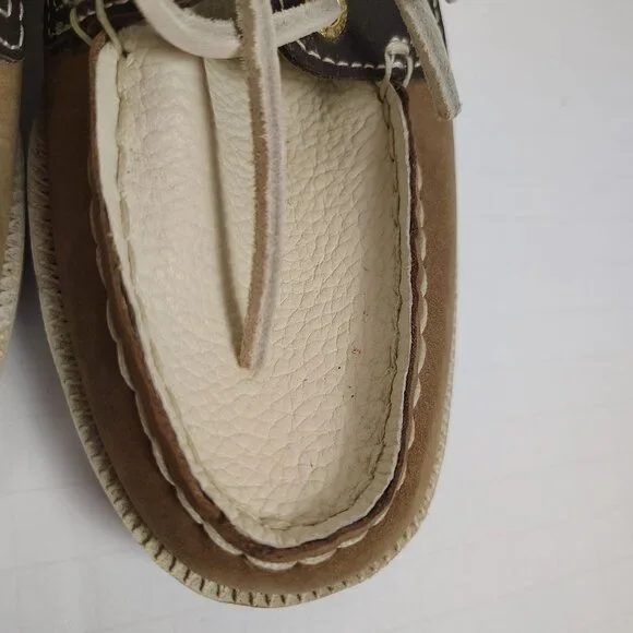 Margaritaville Leather Boat Shoes Womens sz 6 - Picture 8 of 11